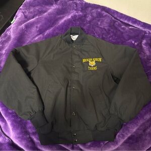 Vintage 70s West-Ark Varsity Jacket Small Broken Arrow Tigers USA